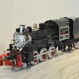 老式蒸汽火车模型创意铁皮工艺品摆件生日礼物拍摄道具纯手工收藏
