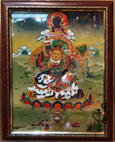 唐卡-铜板雕刻 四臂观音|藏传佛教|西藏|密宗|藏密|唐卡|挂壁墙画