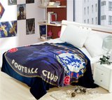切尔西足球迷用品纪念品冬季床上用品绒毛毯床单空调被子阿扎尔[