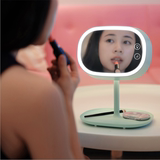 MUID充电桌面LED灯化妆镜 美容镜 智能镜 创意公主镜床头台灯现货