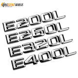 驰E级车标E200L E260L E320L E400L改装排量奔标字母尾箱数字车贴