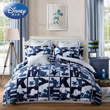 迪士尼罗莱 出品卡通纯棉被套床单床上用品四件套件全棉DED0168