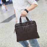 香港代购韩版公文包商务包手提包撞色斜挎单肩包正品男包休闲包