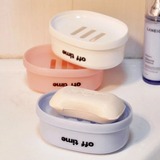 日本带盖沥水肥皂盒创意圆形卫生间浴室放洗脸洗衣手工精油香皂架