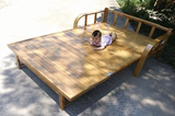 华乾沙发床可折叠床1.5米多功能小户型客厅1.2单人双人床实木竹床