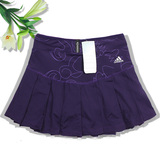 春夏季新款热卖女子运动半身裙百褶网球裙羽毛球裙含衬裤短裙紫色