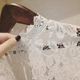 包邮2015秋装新款韩版高领勾花镂空蕾丝长袖透视中长款蕾丝打底衫