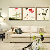 【买二送一】客厅花卉装饰画 沙发背景画现代简约挂画北欧三联画