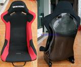工厂直销专业赛车座椅 RAG黑碳纤绒布料汽车改装座椅 通用车型