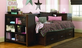 坐卧两用实木沙发床储物定制柜床/儿童组合床/多功能床/拖拉床/
