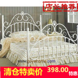 加固型欧式单人公主床1.5米白色铁床1.2米双人床1.8米铁艺床铁床