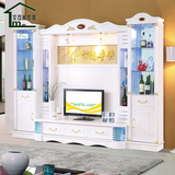 新款电视柜组合背景墙柜大影视柜钢琴烤漆钢化玻璃多功能客厅家具