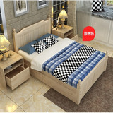 欧式松木 特价儿童床 实木床 简易床 白色现代田园双人床 家具床