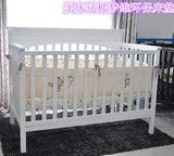 出口美国葛莱GRACO婴儿床环保全实木婴儿床游戏床双胞胎儿童床