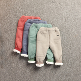 冬季幼儿童装婴儿衣服宝宝冬装女男童加绒哈伦裤子加厚棉裤