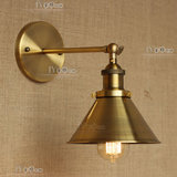 美式简约工业风格 创意复古金古铜做旧 装饰过道走廊镜前loft壁灯