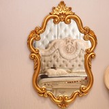 阿西娜欧式古典壁挂浴室镜 仿古卧室化妆镜 玄关装饰镜 梳妆镜子