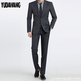2015年秋季新款韩国代购男士西服套装潮韩版商务修身西服YU-27611
