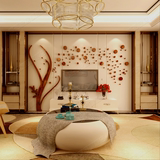 创意水晶亚克力3d立体墙贴画客厅电视背景墙壁贴纸装饰品大树