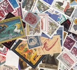 外国邮票100枚不重复全新 买25份提供2500枚不同 包平邮 不能寄信