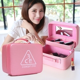 折叠化妆包韩国3CE高档大容量化妆品收纳包旅行便携手提化妆箱包