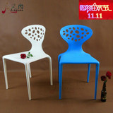 章鱼椅 镂空椅子 塑料餐椅 宜家椅子时尚创意 休闲椅简约现代特价