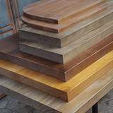 制定实木板定做吧台面板餐厅大桌面板榆木原木板加工会议办公桌面