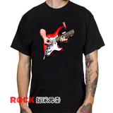 原创吉他创意个性摇滚乐队音乐节T恤进口纯棉男女款夏季休闲短袖6