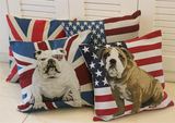 外贸新款美式乡村抱枕欧式英伦沙发靠垫英国国旗美国国旗靠垫抱枕