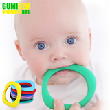 澳大利亚进口 Gumigem 宝宝牙胶手环 婴儿磨牙棒固齿器 硅胶手镯