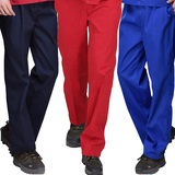 红色工装裤蓝色工作服裤子男士女耐磨冬季黑色汽修机修劳保裤