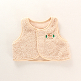日本西松屋童装新生儿婴儿幼儿宝宝珊瑚绒保暖马甲