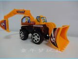 促销儿童玩具车滑行工程车挖掘机铲车塑胶模型 小号男孩2-4岁批发