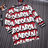 拉拉波波lalabobo2015新款秋装卫衣女中长款学生长袖套头字母外套
