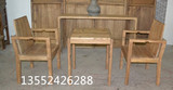 特价漫咖啡餐桌+餐椅老榆木门板家具二人餐桌简约现代实木整装