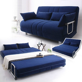 布艺沙发组合可折叠沙发床1.2米实木多功能两用床1.5单人双人1.8
