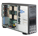 超微塔式工作站机箱 四路服务器主板选用  1400W冗余电源