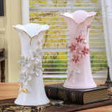 陶瓷花瓶摆件欧式客厅家居装饰品电视柜玄关创意插花花器结婚礼物