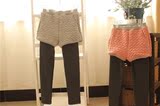 15年秋冬新款 外贸原单童装韩国品牌 女童拉绒假两件 打底裤 两色