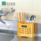 日本进口inomata厨房餐具收纳盒 沥水分隔筷子筒 架 Feeling系列