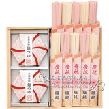 日本原装进口食品日式面条红白切面长寿面喜面木盒入 生日礼品 3