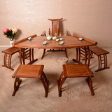 亿诺卧室系列FK03030小扇形茶台 特价红木实木茶室专用茶台茶桌
