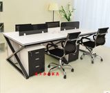 杭州厂家直销办公家具四人位六人位组合屏风工作位办公桌职员桌椅