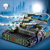 积木拼装玩具坦克军事组装小颗粒乐高式6-8-9-10岁男童大男孩礼物