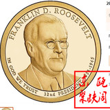 全新美国第32枚1元硬币罗斯福纪念币自由女神总统币 美金外国钱币