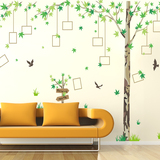 客厅电视沙发背景墙上装饰品贴画自粘大型枫树叶墙贴纸防水可移除