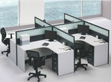 定制北京办公家具简约2人46人位屏风隔断办公桌工位职员桌员工桌