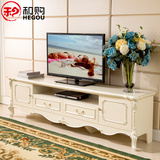 和购家具 欧式电视柜 木质客厅象牙白地柜 液晶电视机柜简约HG855