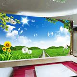 大型壁画卧室床头餐厅客厅电视背景壁纸墙纸画田园风景墙画221