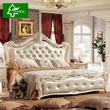 欧式床法式雕花白色双人床时尚家具白色韩式公主田园床1.8米